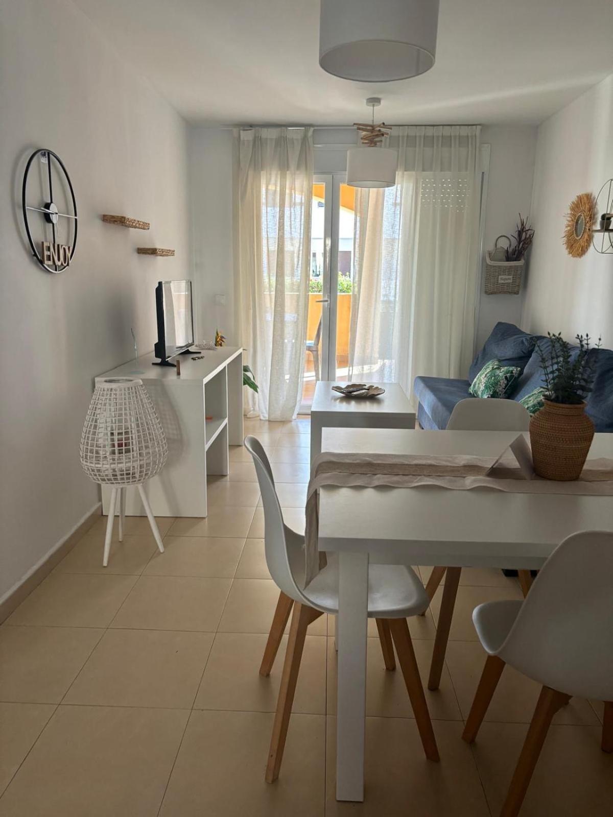 Bajo Con Jardin A Pie De Playa Y Piscina Comunitaria Con Jacuzzi Apartment Playas de Vera Exterior foto